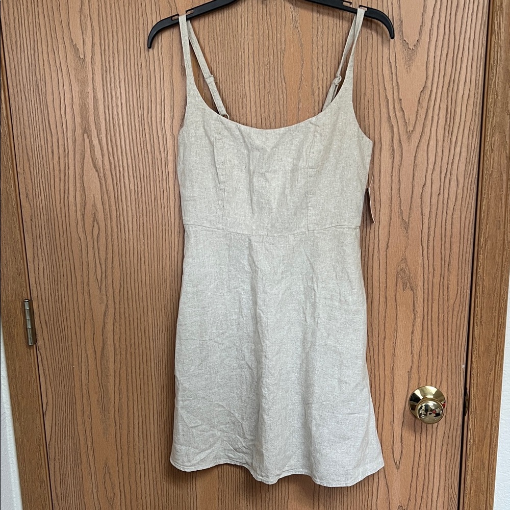Old Navy Light Tan Sleeveless Dress